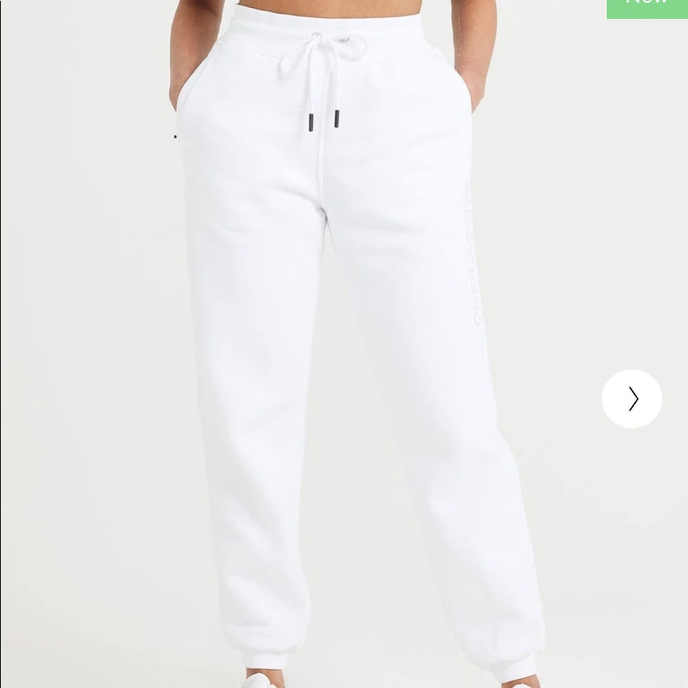 ONER ACTIVE Classic Lounge Jogger pants sz M white